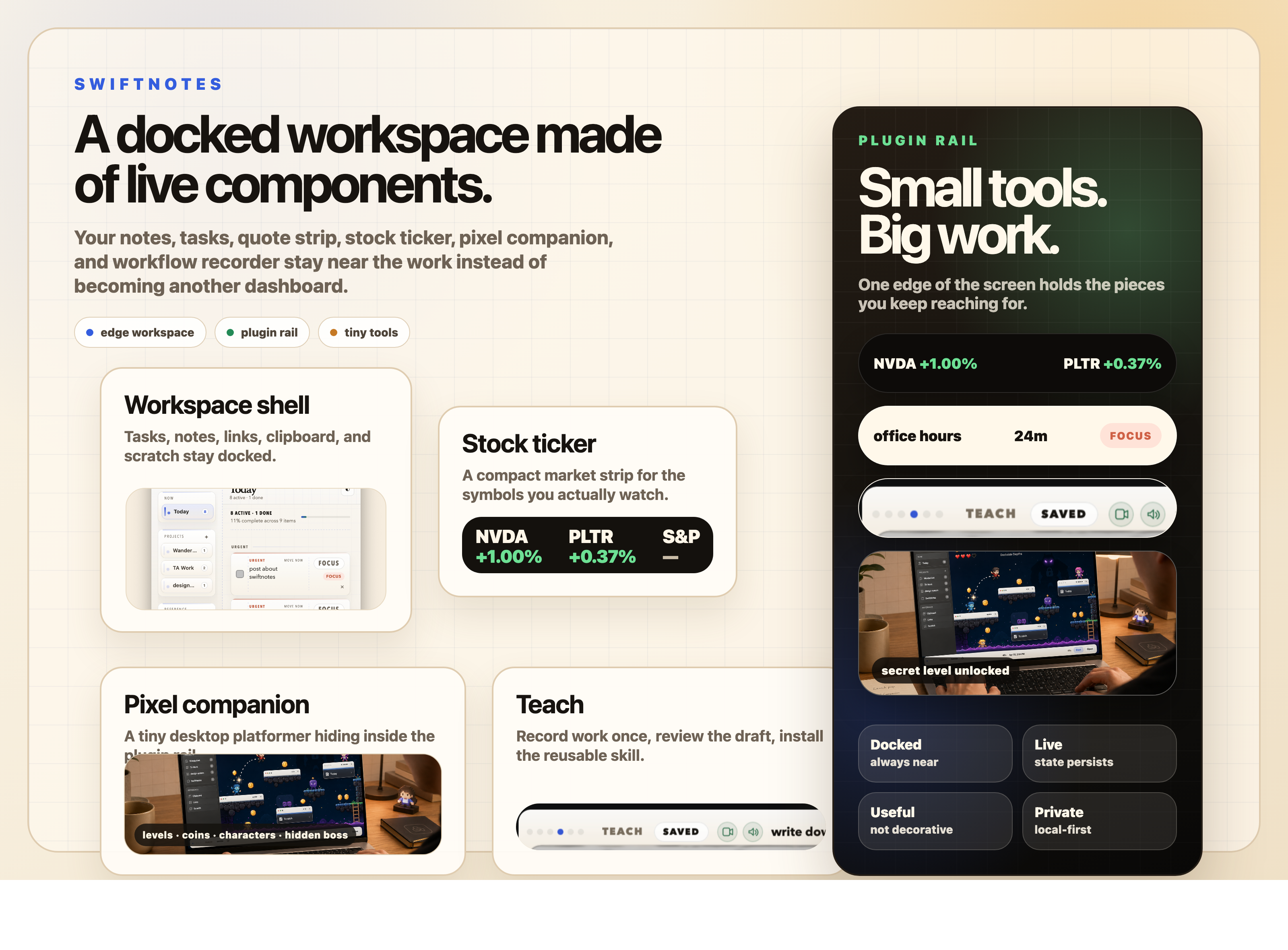 SwiftNotes feature overview